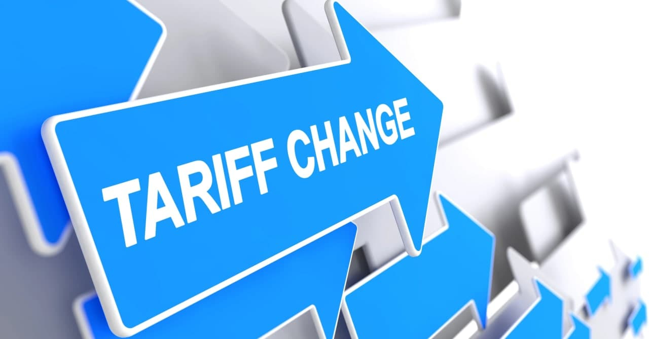 Change in General Tariffs from 11 July 2022